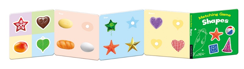 【Matching Game】（6冊套組） 《Colors》《Shapes》 《Daily Life》《Fruit》 《Stuff》《123》 ※附贈《親子互動